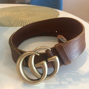 Gucci belt double G buckle 80B